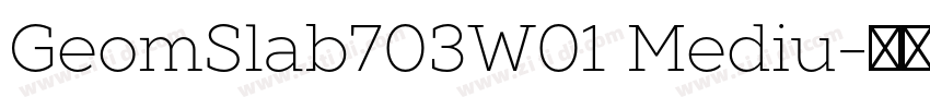 GeomSlab703W01 Mediu字体转换 GeomSlab703W01 Mediu字体转换